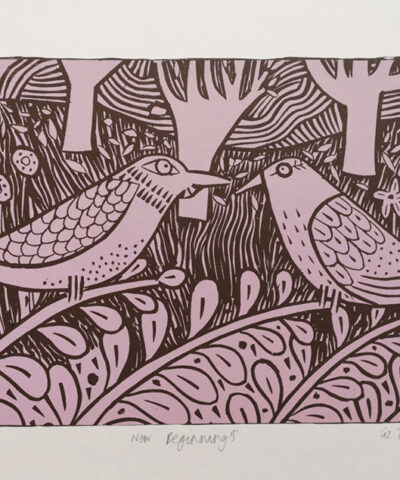 Alternative view of New Beginnings. Screenprint