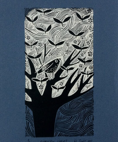 Butterfly Leaves- Navy