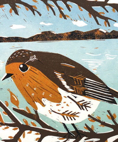 New Beginnings. Framed reduction linocut. - Image 4