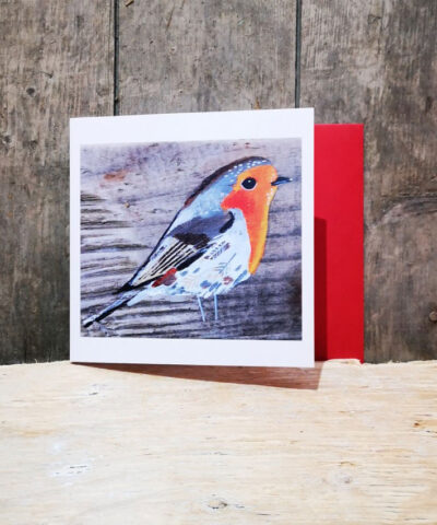 Delilah the Robin. Greetings card
