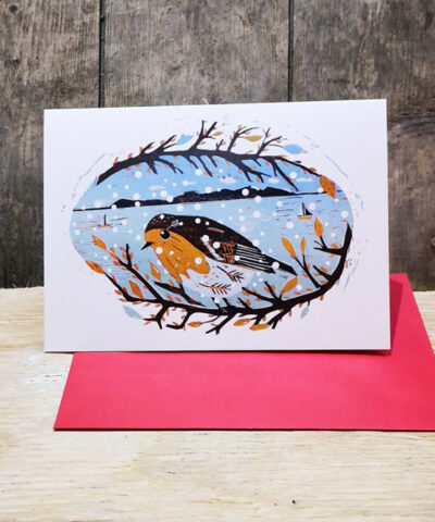 New Beginnings greetings card, snow