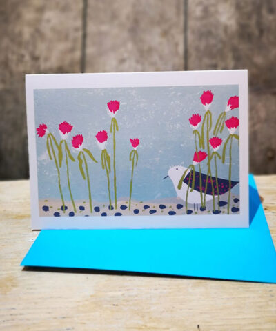 Sea Pinks. Greetings card
