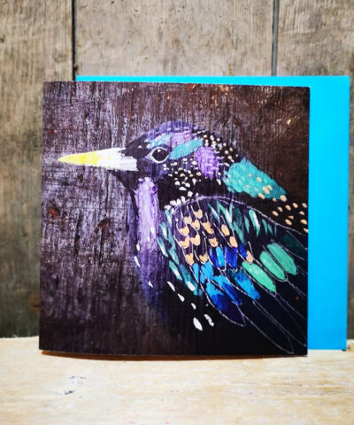 Seraphine ( starling detail ) greetings card
