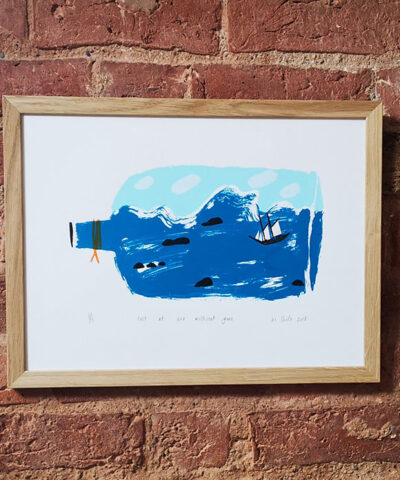 Lost at Sea Without You. Framed