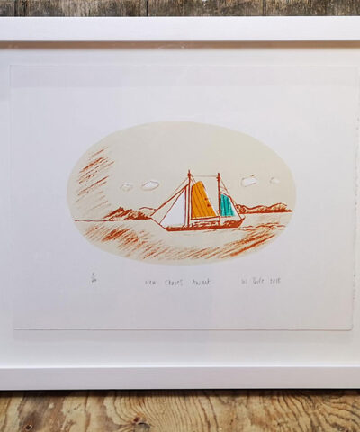 New Shore Await. Framed