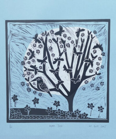Alternative view of Moon Tree. Light blue