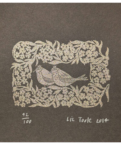 Royal Birds. Small screenprint