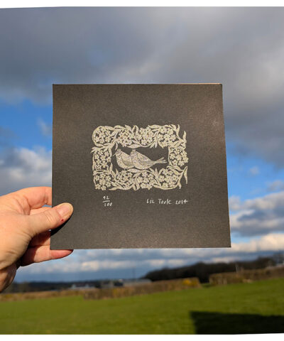 Alternative view of Royal Birds. Small screenprint