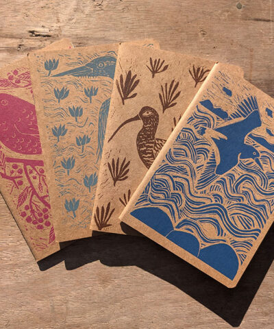 4 x hand printed note/sketchbook’s.