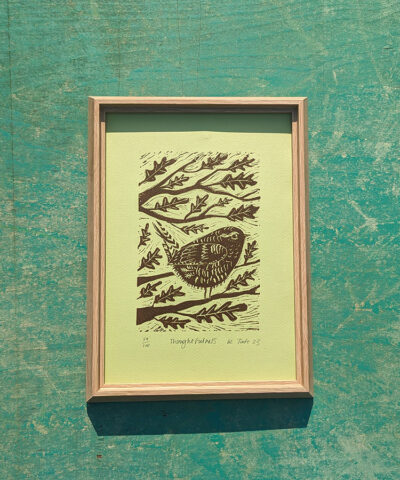 Thoughtfulness (green) Framed