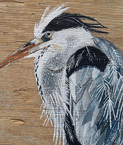 Morpheus the Heron. Greetings card