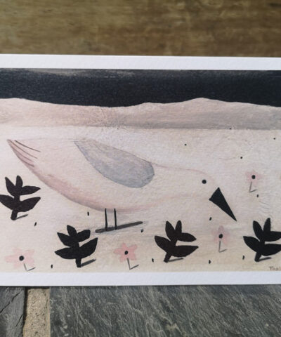 Waiting For Things to Grow. Goose greetings card