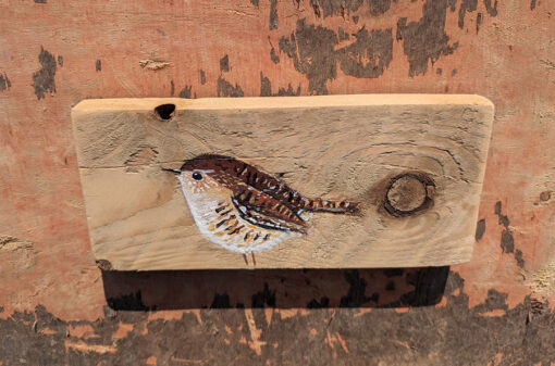 Neville the Wren. Shropshire reclaimed wood. - Image 2