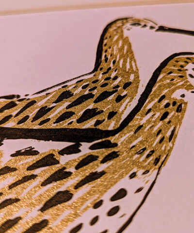 Alternative view of Golden. Screenprint. Framed
