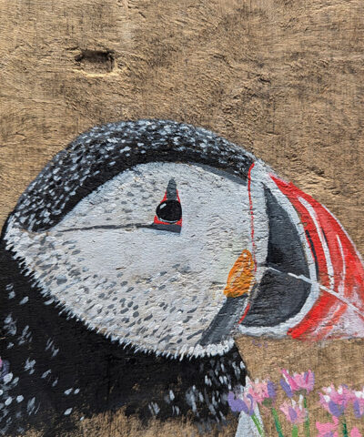 Merion the Puffin. Greetings card