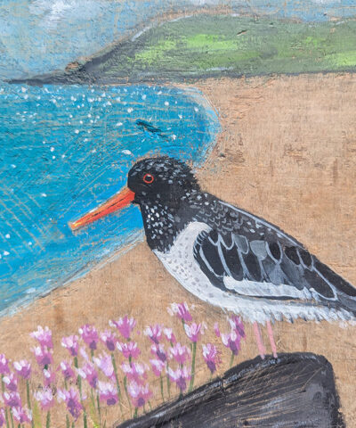 Serenity. Oystercatcher greetings card