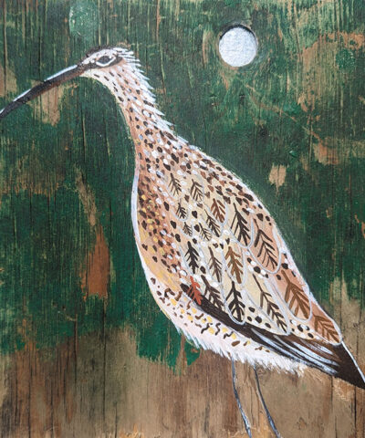 The Curlew and the Moon. Greetings card
