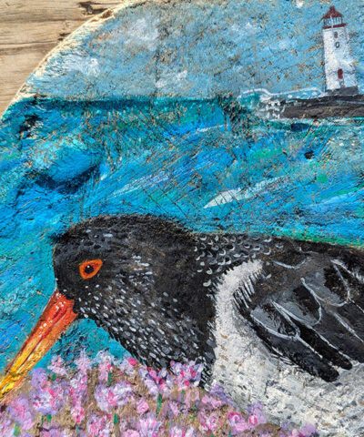 Finding My Way. Oystercatcher greetings card