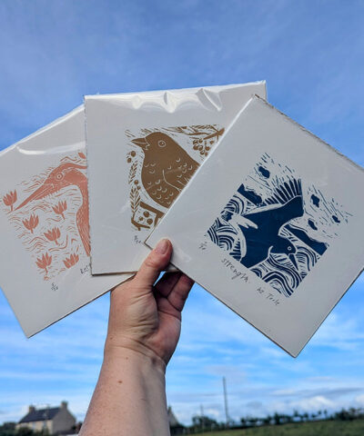 3 x screenprints. Rest, Gather, Strength
