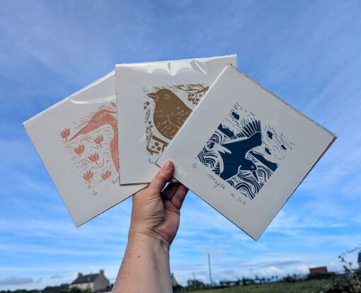 3 x screenprints. Rest, Gather, Strength