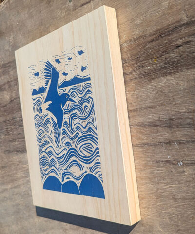 Fly High 3. Screenprint on a wooden panel. - Image 3