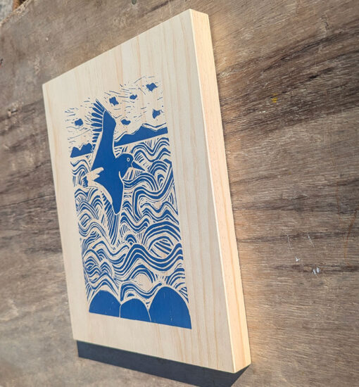 Fly High 3. Screenprint on a wooden panel. 10% discount until Monday 18th August - Image 3