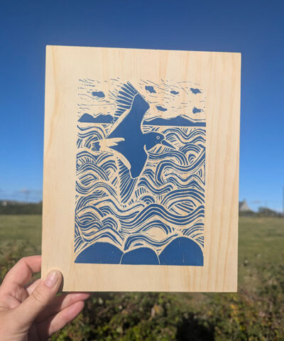 Fly High 3. Screenprint on a wooden panel. - Image 4