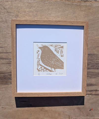 Gather. Framed screenprint