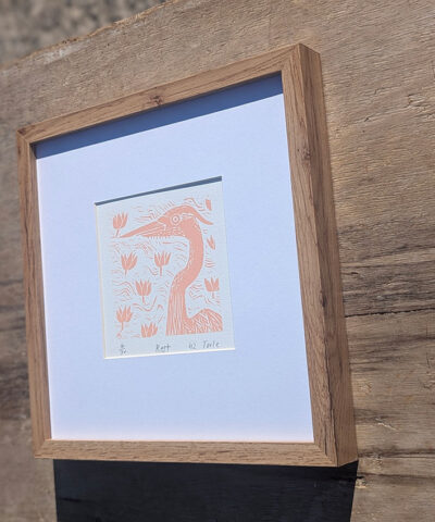 Alternative view of Rest. Framed screenprint