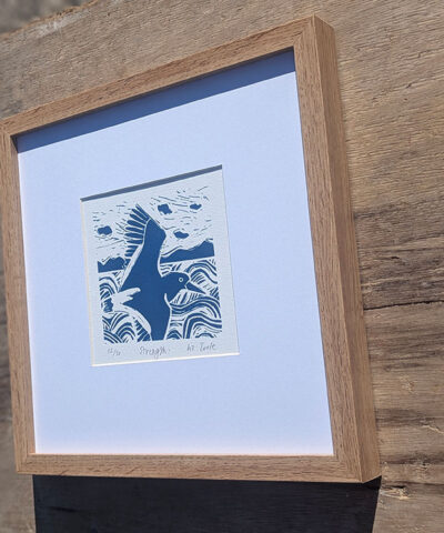 Alternative view of Strength. Framed screenprint