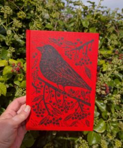 4 x hand printed blackbird hardback note/sketchbook. Only an edition of 40