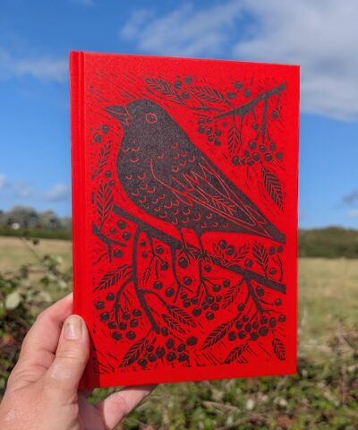 3 x hand printed blackbird hardback note/sketchbook. Only an edition of 40